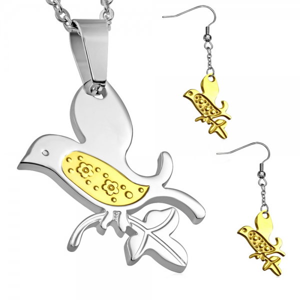 Set inox elegant cu pasari [1]